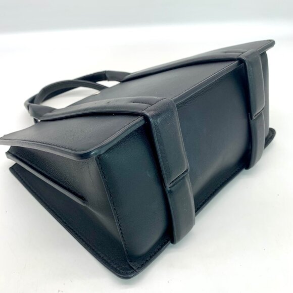 Theory Black Leather West Mini Satchel - Picture 7 of 11